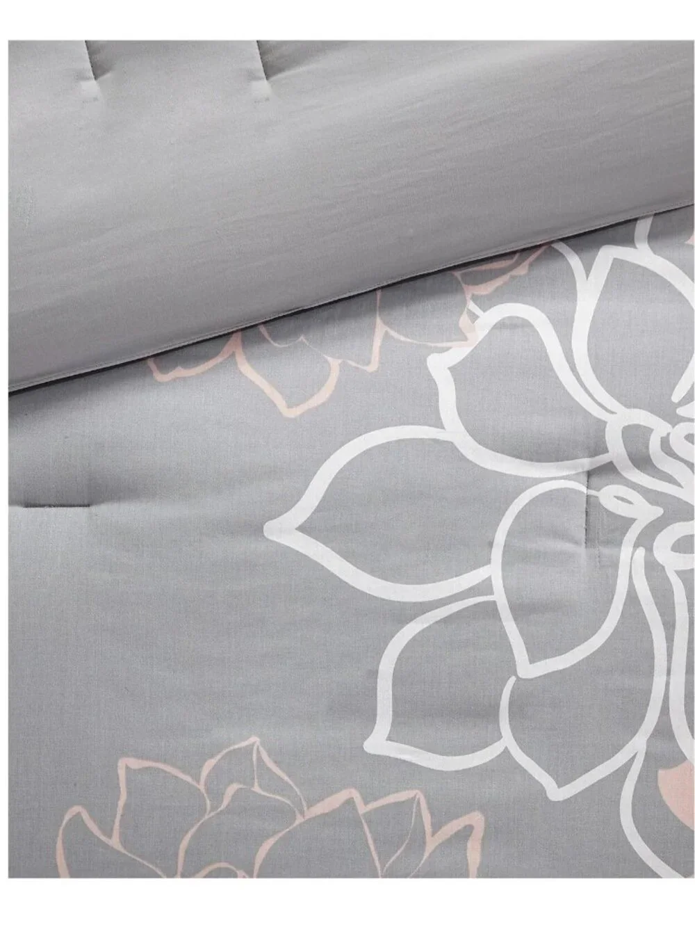 Madison Park Lola 6-Piece King Duvet Cover Set, Gray Blush Multi Floral
